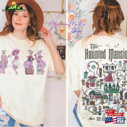 Funny Retro Figment Haunted Mansion Comfort Color Shirt The Map Foolish Mortal Classic Unisex