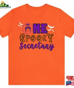 Funny Secretary Halloween Shirt One Spooky Tee Scary Unisex Hoodie