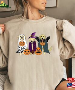 Ghost Dog Halloween Sweatshirt 2023 Shirt Retro Spooky Season Hoodie T-Shirt