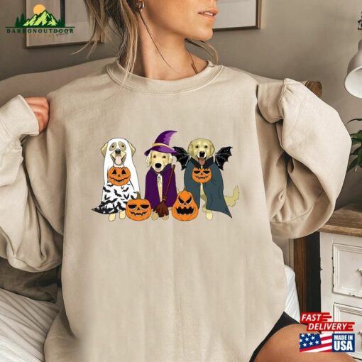 Ghost Dog Halloween Sweatshirt 2023 Shirt Retro Spooky Season Hoodie T-Shirt