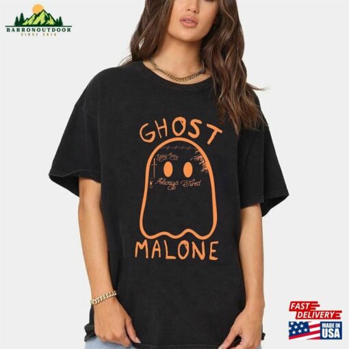 Ghost Malone Halloween Shirt Spooky Season Funny Unisex Classic