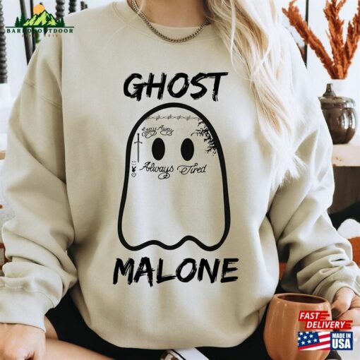 Ghost Malone Halloween Sweatshirt Ghostly Style Shirt Classic