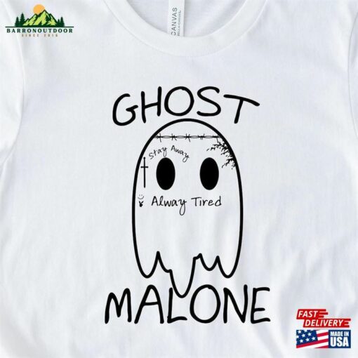 Ghost Malone Shirt Halloween Cute T-Shirt Hoodie