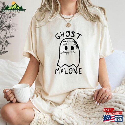 Ghost Malone Shirt Halloween T-Shirt Sweatshirt Classic