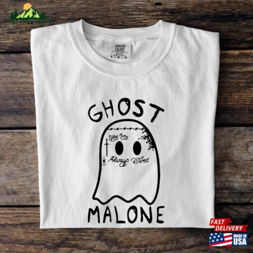 Ghost Malone Shirt Halloween T-Shirt Sweatshirt Classic