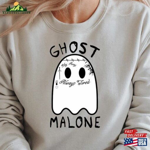 Ghost Malone Sweatshirt Halloween Cute Sweat Classic