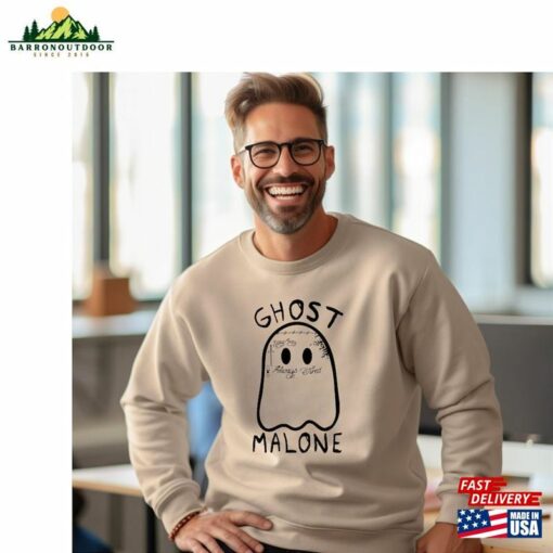 Ghost Malone Sweatshirt Halloween Cute Sweat T-Shirt Unisex