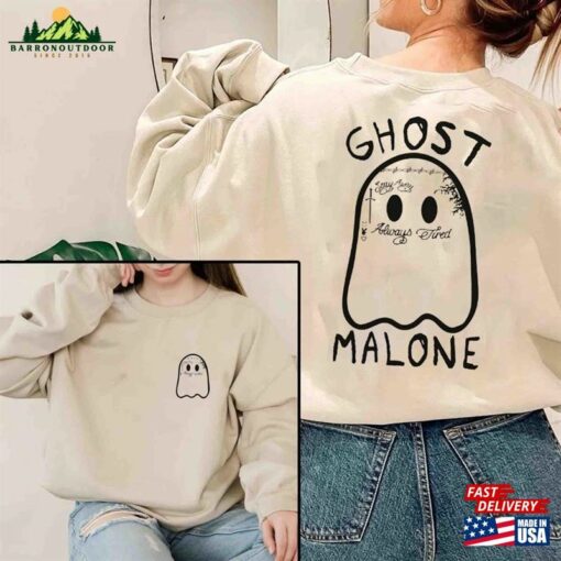 Ghost Malone Sweatshirt Halloween Shirt Cute Sweat Classic Hoodie