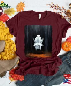 Ghost On Swing Shirt Halloween Gift Hoodie T-Shirt 3 Ghost On Swing Shirt Halloween Gift Hoodie T Shirt 4