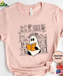 Ghost Reading Books Shirt Bookish Halloween Teacher Gift Sweatshirt Unisex