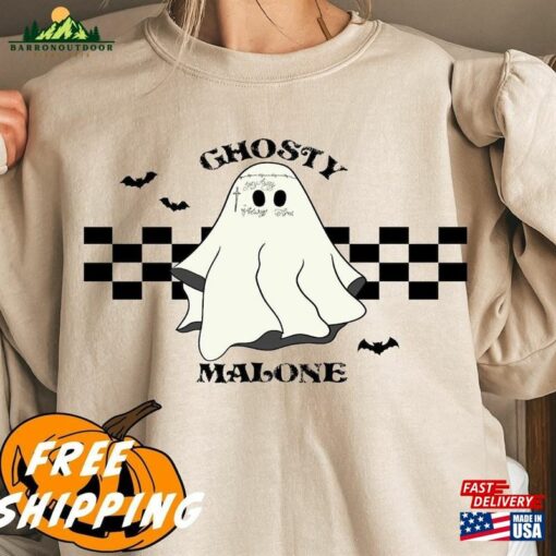 Ghosty Malone Sweatshirt Halloween Party Shirt Cute Ghost Hoodie T-Shirt