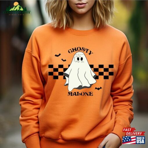 Ghosty Malone Sweatshirt Halloween Party Shirt Cute Ghost Hoodie T-Shirt