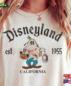 Goofy Ghost Halloween Comfort Color Shirt Retro Mickey Spooky Season Hoodie Unisex