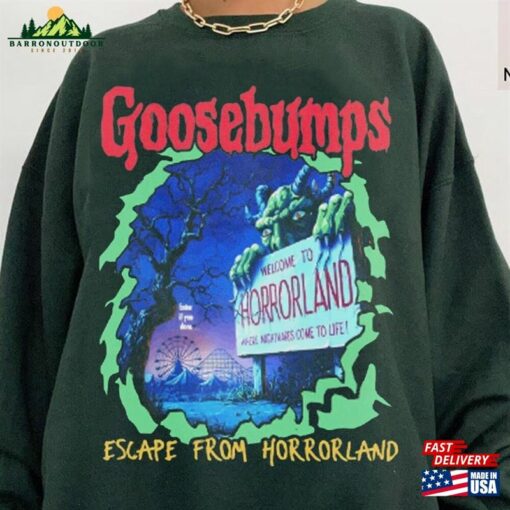 Goosebumps Halloween 2023 Gift Horrorland Unisex T-Shirt Crewneck Sweatshirt Classic