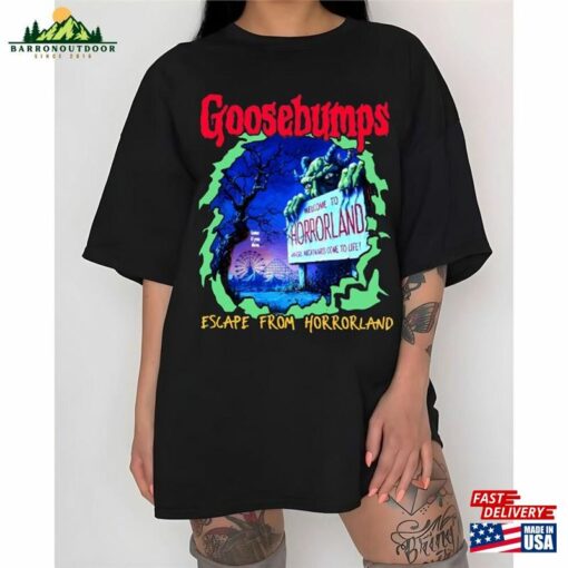 Goosebumps Halloween 2023 Gift Horrorland Unisex T-Shirt Crewneck Sweatshirt Classic