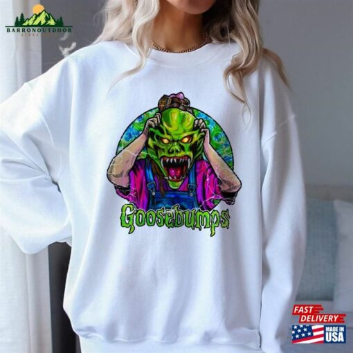 Goosebumps The Haunted Mask Sweatshirt Curly Shirt R L Stine Unisex T-Shirt