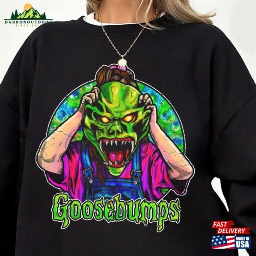 Goosebumps The Haunted Mask Sweatshirt Curly Shirt R L Stine Unisex T-Shirt