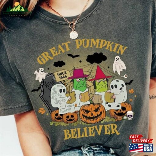 Great Pumpkin Believer Comfort Colors Shirt I Got A Rock Cute Little Ghost T-Shirt Unisex Hoodie