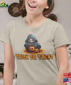 Grim Reaper Trick Or Treat Halloween Shirt Unisex Classic
