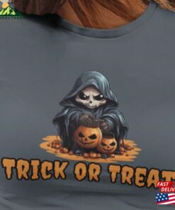 Grim Reaper Trick Or Treat Halloween Shirt Unisex Classic
