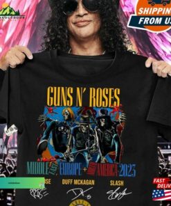 Guns N Roses Shirt Tour 2023 Rock Band Unisex Hoodie