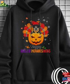 Hallothanksmas Turkey Santa Australian Cattle Dog T-Shirt Halloween T-Shirts Cute Teacher Sweatshirt Classic 3 Hallothanksmas Turkey Santa Australian Cattle Dog T Shirt Halloween T Shirts Cute Teacher Sweatshirt Classic 4