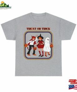 Halloween 2023 Treat Or Trick Retro Comics Spooky Gift T Shirt Hoodie 4