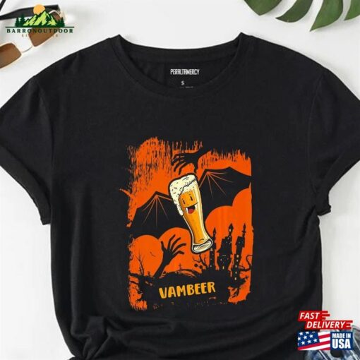 Halloween Beer Vambeer Zombie Bat Vampire T-Shirt Sweatshirt Sweater