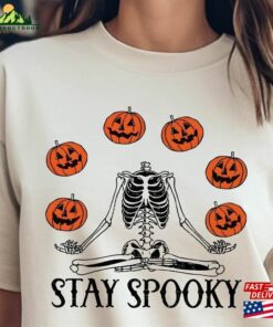 Halloween Boo Ghost Stay Spooky Shirt Retro Pocket Tee Cute And Pumpkin Hoodie Sweatshirt