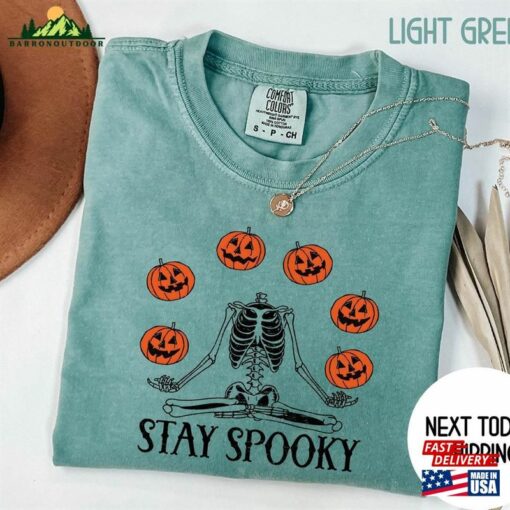 Halloween Boo Ghost Stay Spooky Shirt Retro Pocket Tee Cute And Pumpkin Hoodie Sweatshirt