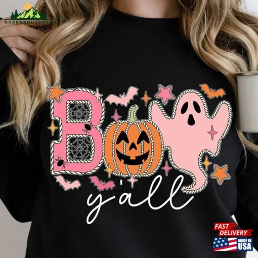 Halloween Boo Han Yall Sweatshirt Spooky Comfort Color Shirt Family Matching Unisex Tshirt Classic