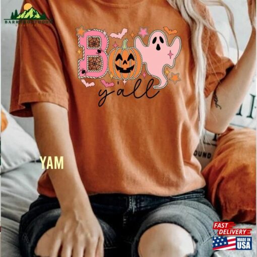 Halloween Boo Han Yall Sweatshirt Spooky Comfort Color Shirt Family Matching Unisex Tshirt Classic