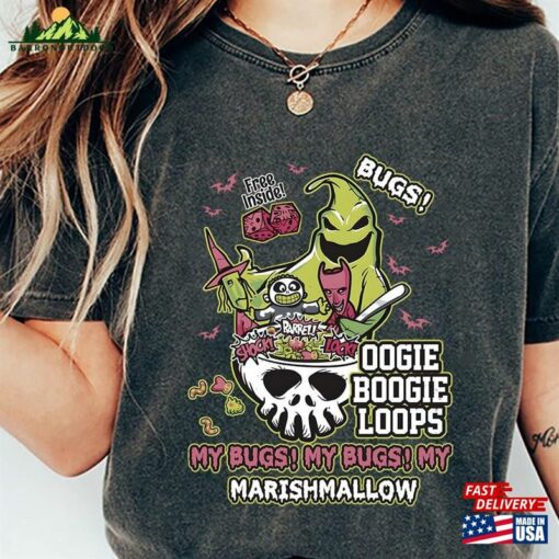 Halloween Boogieman Comfort Color T-Shirt Oogie Boogie 2023 Nightmare Before Christmas Shirt Disney Holiday Party Unisex