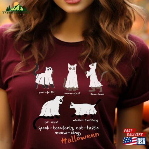 Halloween Cat Shirt Lover Spooky Season Classic Sweatshirt