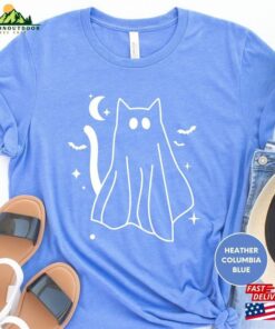 Halloween Cat T-Shirt Shirt Ghost Hoodie Unisex