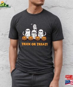 Halloween Cats Shirt Cat Ghost Classic Unisex Halloween Cats Shirt Cat Ghost Classic Unisex