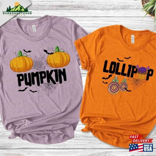 Halloween Couples Shirts Matching Girlfriend Boyfriend Spooky Season Gift T-Shirt Sweatshirt Classic