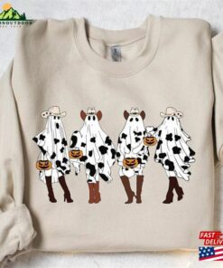 Halloween Cow Sweatshirt Western Classic Hoodie
