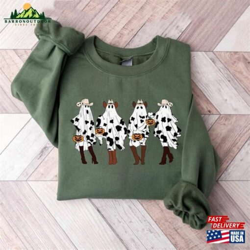 Halloween Cow Sweatshirt Western Classic Hoodie