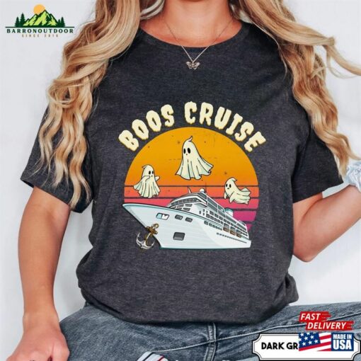 Halloween Cruise Shirt Funny Boos Crew Shirts Matching Family Group Sweatshirt T-Shirt