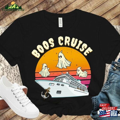 Halloween Cruise Shirt Funny Boos Crew Shirts Matching Family Group Sweatshirt T-Shirt