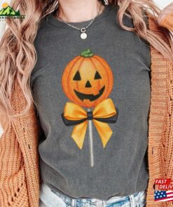 Halloween Cute Candy Jack O Lantern Lollipop Comfort Colors T-Shirt Unisex Hoodie Halloween Cute Candy Jack O Lantern Lollipop Comfort Colors T-Shirt Unisex Hoodie
