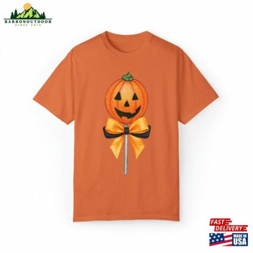 Halloween Cute Candy Jack O Lantern Lollipop Comfort Colors T-Shirt Unisex Hoodie