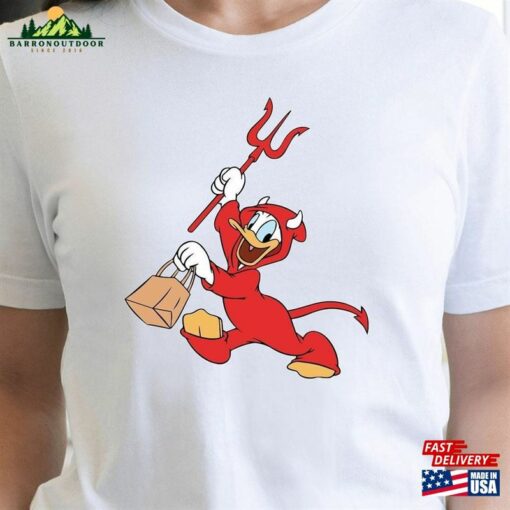 Halloween Devil Shirt Donald Duck Disney T-Shirt Unisex