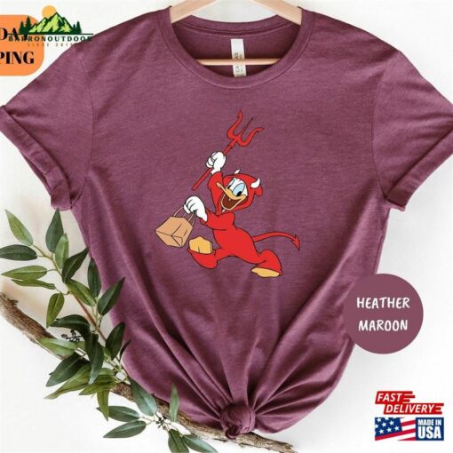 Halloween Devil Shirt Donald Duck Disney T-Shirt Unisex