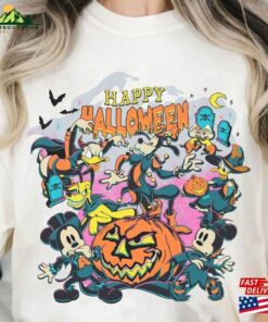Halloween Disney Comfort Colors Shirt Mickey Not So Scary Party 2023 And Friends Hoodie Unisex