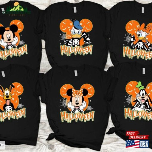 Halloween Disney Family Shirt 2023 Mickey And Friends Disneyland Hoodie T-Shirt