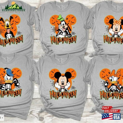 Halloween Disney Family Shirt 2023 Mickey And Friends Disneyland Hoodie T-Shirt