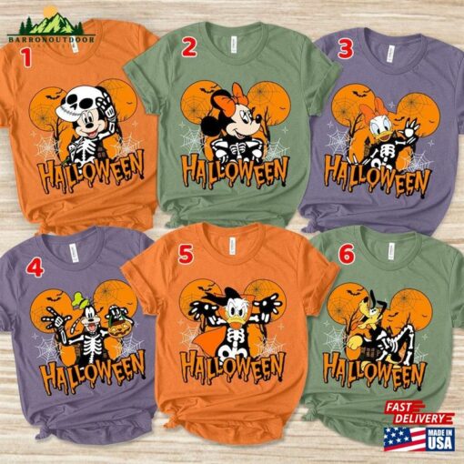 Halloween Disney Family Shirt 2023 Mickey And Friends Disneyland Unisex Hoodie