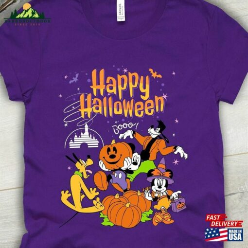 Halloween Disney Family Shirt Tee Shirts Disneyland Tshirt Mickey Minnie Not So Scary Hoodie Unisex